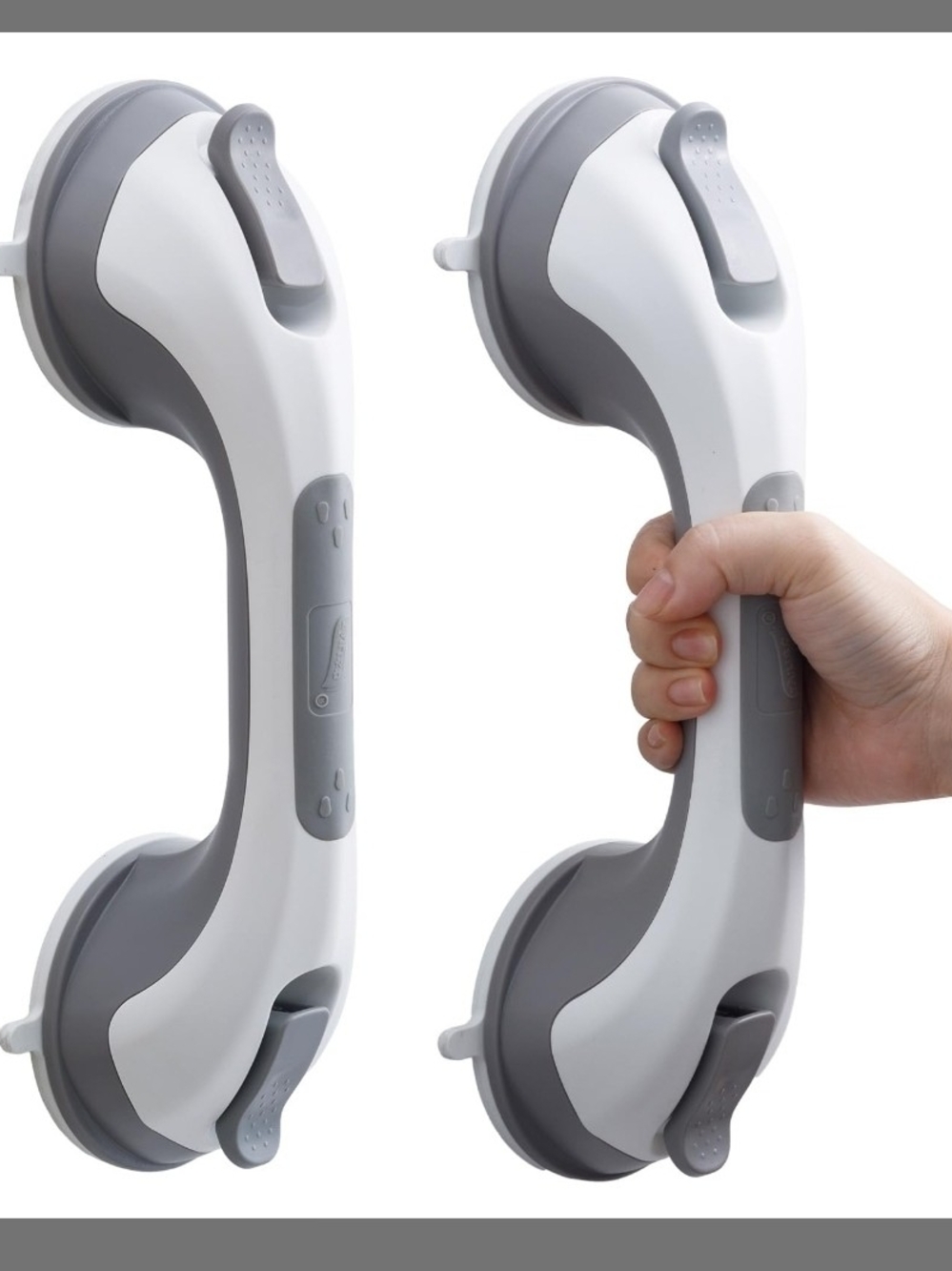 TAILI Shower Grab Bars, 12.2" Gray, 2 Pack